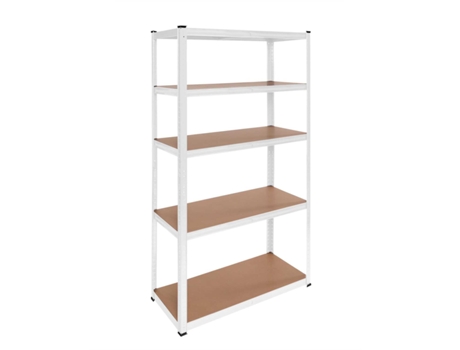 Prateleiras de Metal OCIODUAL Essenciais Branco Ideais para Casa Garagem Cozinha Escritório