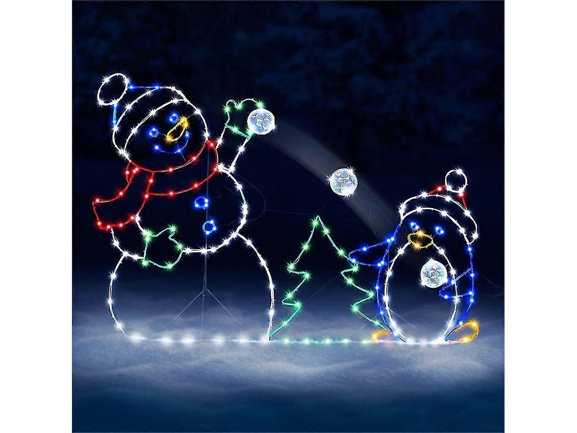 Omni luzes Led de Boneco de Neve de Natal para Exterior Jardim Rua Entrada Decoração Ao Ar Livre Persona Doble