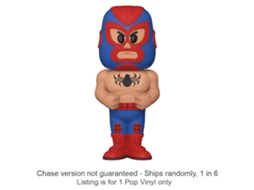 Figura Funko Spider-Man Luchadore Vinil Soda Chase 1 em 6 SPIDERMAN