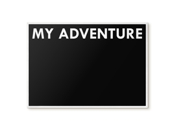 Magnetic Glass Board My Adventure For The Hall Espelharte (100x70 Cm)