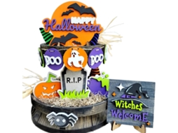 Laxiscreed Decoração De Halloween Com Luz Led Para Carro, Ornamento De Painel Original E Duradouro