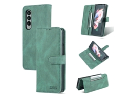 Capa De Celular Horizontal Flip De Pu Com Sensação De Pele Para Samsung Galaxy Z Fold4 Azns Dream Ii