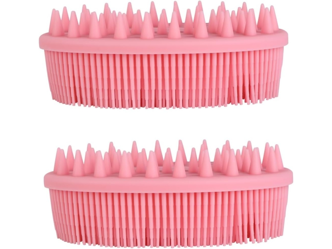 Lurelia Pack De 2 Escovas De Banho Para Bebé, Silicone Macio, Massagem Suave E Portátil, Rotina Spa