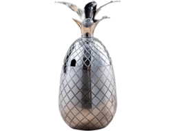 Colher De Gelo Em Formato De Abacaxi Com Tampa, Feita De Metal Inoxidável, Para Preparar Coquetéis E Outras Bebidas, Capacidade: 550ml (prateada)