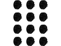 Imikeya Conjunto De 12-conectores Plástico Preto Para Cercado Filhotes Com Design Destacável Unir Painéis Gaiola Animais