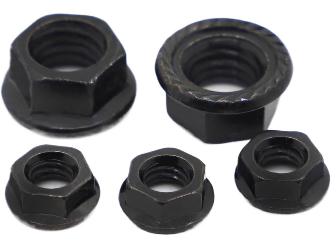 Porca Sextavada Em Aço Carbono, Inoxidável, 5-50 Peças M3 M4 M5 M6 M8