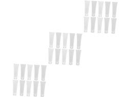 Conjunto De 30 Tubos Cosméticos Recarregáveis De Plástico Transparente, Recipientes À Prova De Vazamentos Para Loção.