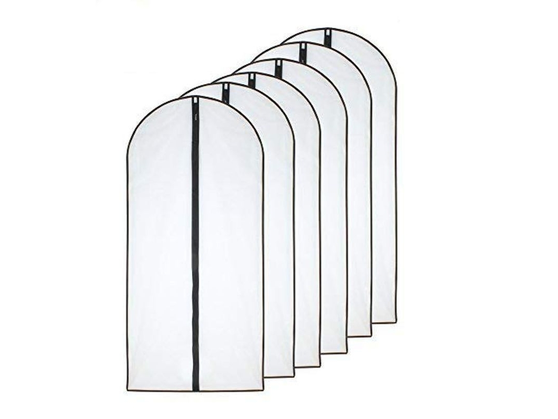 Bolsas para Roupa Anti polilla 60x100cm Transparentes com Cremalheira Lateral 6 Unidades S/MARCA