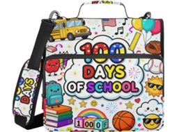 Massa Com Design Animado Estampa Data 100 Dias Alça, Sacos Diversos, 3, 8cm 1, 5 Polegadas, 3 Estajos Lápis Em