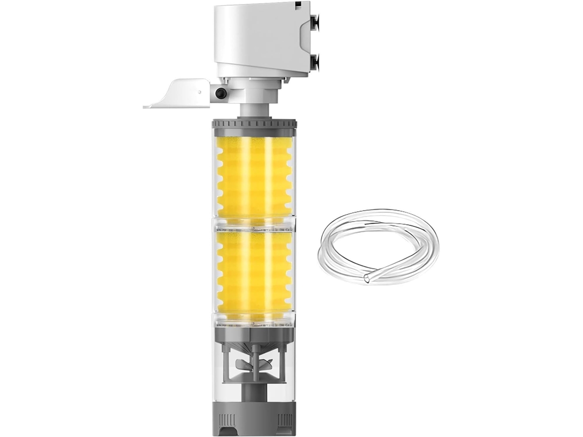 Filtro para Aquário: Circulação de Água, Máquina de Limpeza, Silencioso, Potente, Multiestágios, Aerador para Aquário, CHABERLU