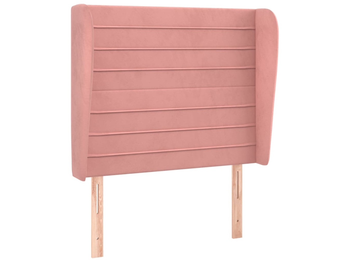 Headboard, Headboards Vidaxl Cor-de-rosa Veludo (103 X 23 X 118/128 Cm)