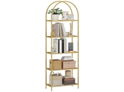 Vitrine de parede PRIME KANG com 5 prateleiras de vidro, 60x30x175 cm