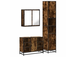 Bathroom Furniture Set, Bathroom Furniture Sets Vidaxl Marrom Madeira Processada (n/a)