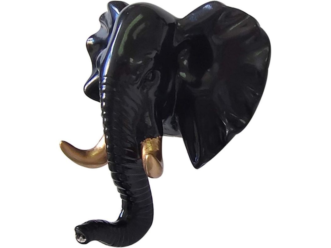 Cabideiro de parede com gancho em formato de animal para pendurar roupas, acessórios e decoração para casa.