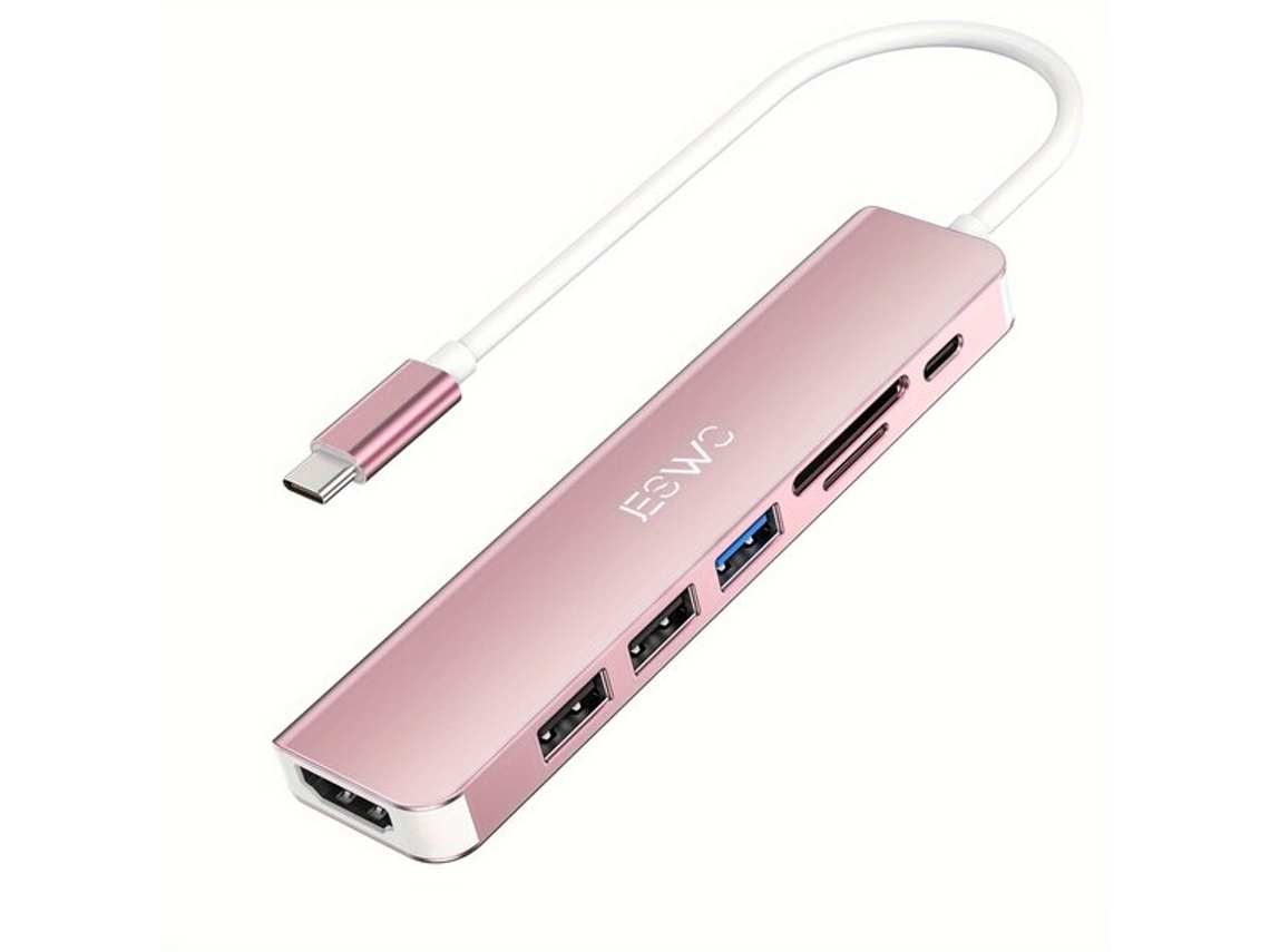 Dock Usb C, Dock De Sete Portas Tadvyyvayotoy (ouro Rosa)