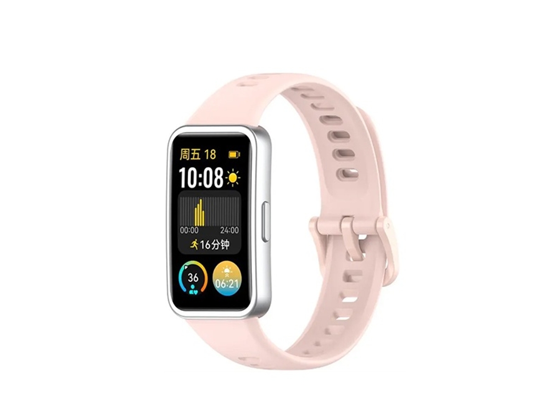 Bracelete Smoothsilicone Com Fivela Phonecare Para Huawei Band 11 - Rosa