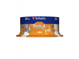 DVD-R VERBATIM 16x Ad. Azo 4,7GB Ck25 Pri