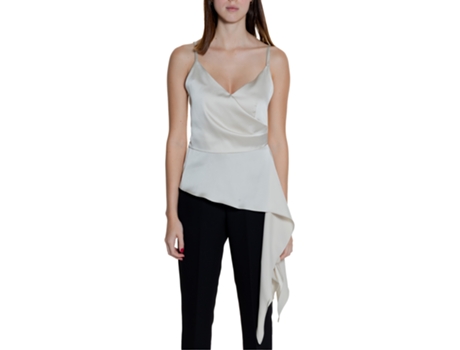 T-shirt De Mulher Silence Tank Cream Poliéster Bege (xl)