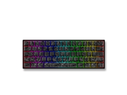 Teclado Mecânico Gamer Com Fio De 61 Teclas Hot-swap Com Luzes Led Ajustáveis Para Pc/notebook