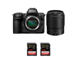 Z8 + Z 35mm F/1.8 S + 2 Sandisk 128gb Uhs ii 300mb/s Máquina Fotográfica Híbrida Full frame + Ebook “20 Dicas para Fotos Que Impressionam” NIKON