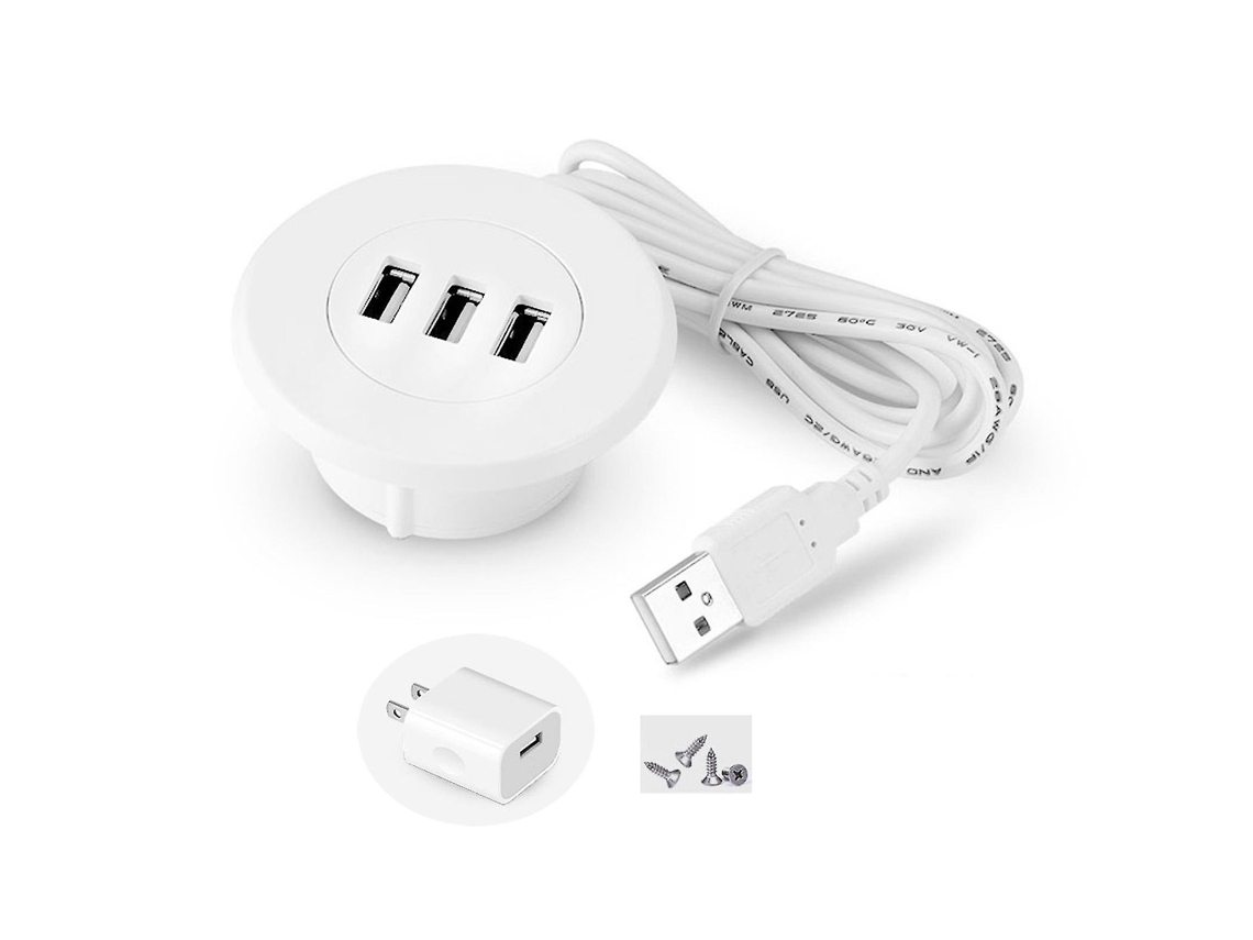 Orifício Para Mesa De 5 Cm Tomada Usb Tomada De Alimentação Embutida De 2 Polegadas Ilhós Usb Ggl Brilvibera