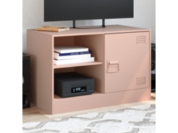 Vidaxl Móvel De Tv 67x39x44 Cm Aço Rosa