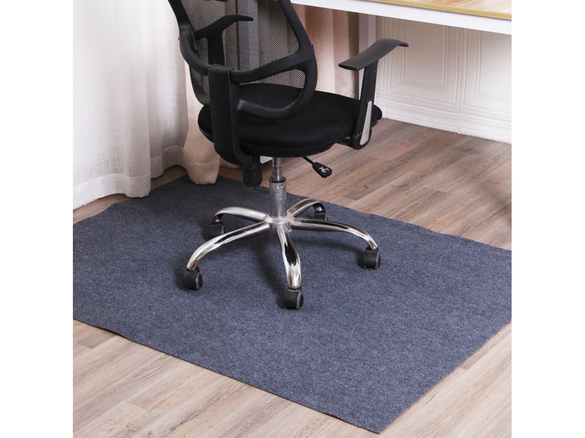 Tapete Protetor Para Cadeiras, Tapete Antiderrapante (cinza Escuro - 100×140cm) Cuich
