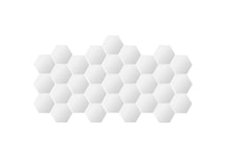 Adesivos Espelho Hexagonais Prata 32 Peças | MARCA