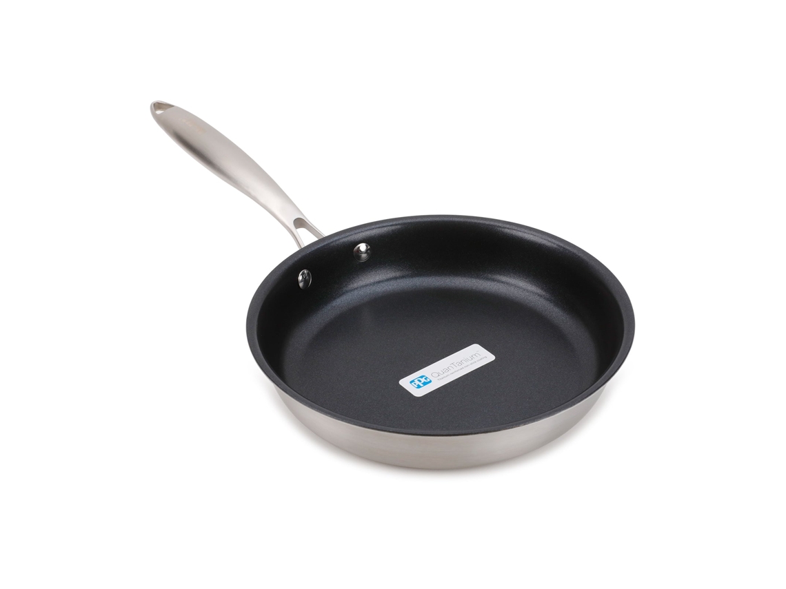 Frigideira Tripla IBILI 24 Cm em Aço Inoxidável e Antiaderente Quantânio Tripla Camada
