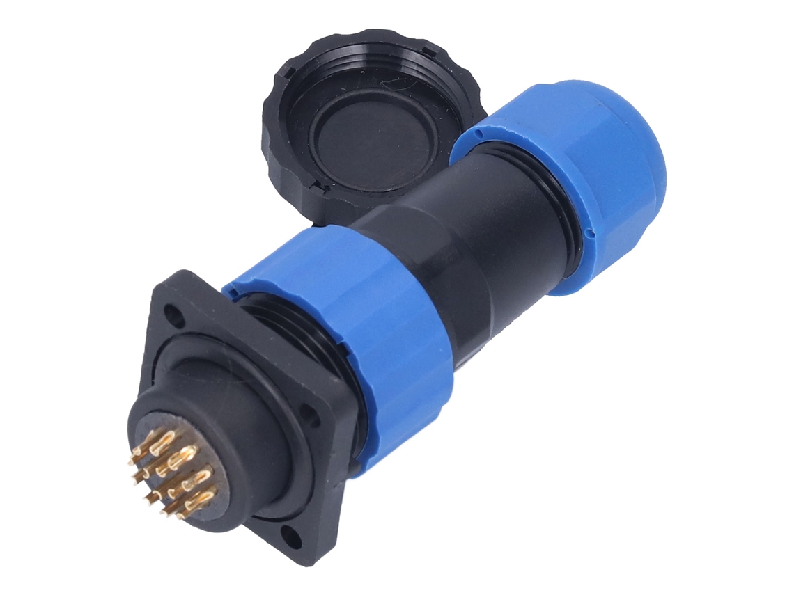 Conector De Alimentação Para Soldagem Industrial À Prova D'água, Quadrado, Com Plugue Aviação Sp2014, 250v 5a.