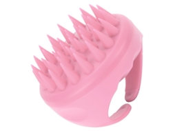2026 cepillo de Shampoo de Silicona Ergonômico Massajador de Couro Cabeludo Exfoliante para Homens e Mulheres Rosa