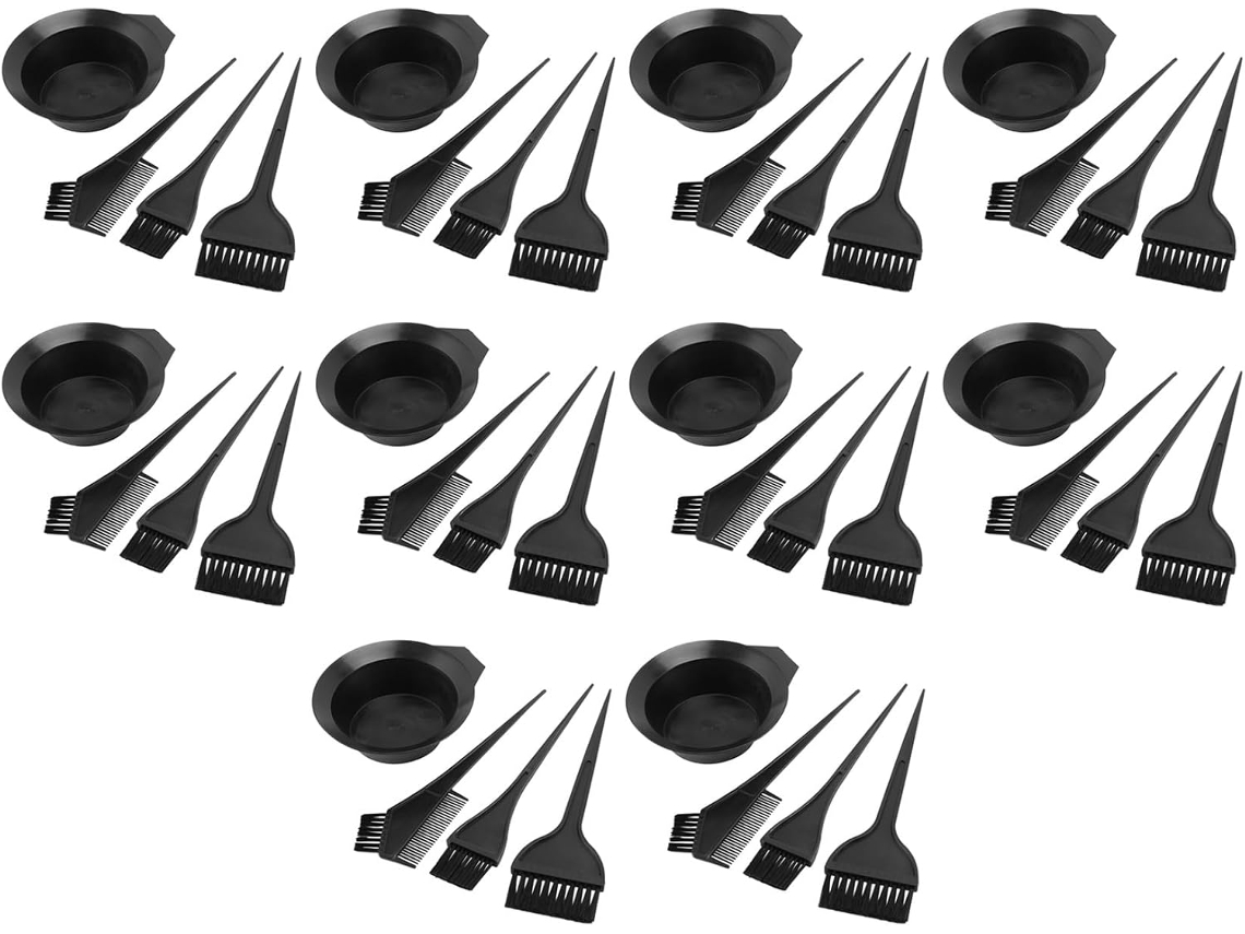 Conjunto de 10 pentes e escovas para cabelo SFUSHOS