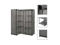 Conjunto 1 Wardrobe, Wardrobes Vidaxl Cinzeto Tecido (n/a)