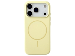 Capa Para Iphone 17 Pro Magsafe Em Silicone Anti-queda - Amarela