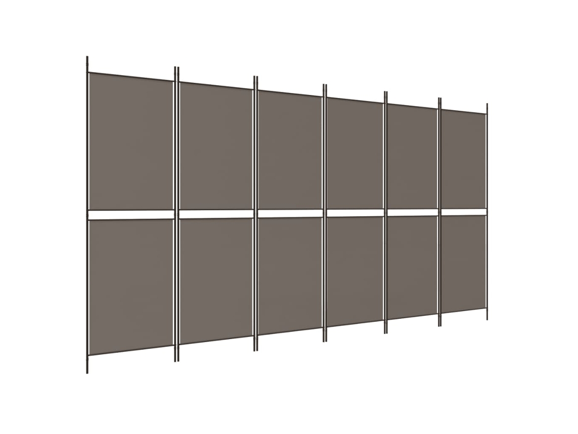 Room Divider, Room Dividers Vidaxl Antracite Tecido (300 X 200 Cm)