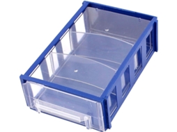 Caixa de armazenamento azul, com gaveta, 150x91x44 mm CHABERLU