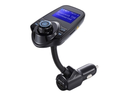 Transmissor Fm Bluetooth 5.0 Kit para Carro Aux Estéreo para Carro Mp3 Music Player Display em Tela Grande Carregador para Carro Usb Preto ENZONS