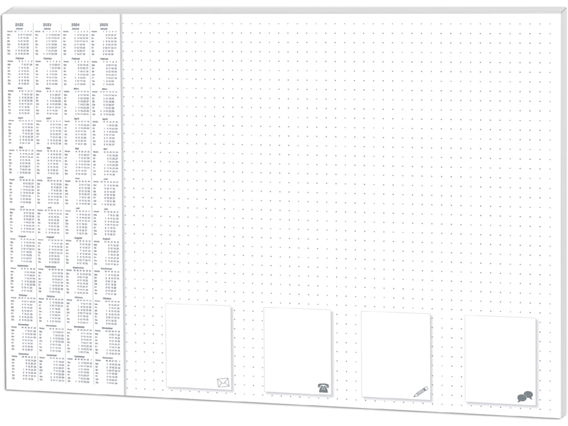 Bloco de Mesa de Papel RNK VERLAG Office Pontilhado