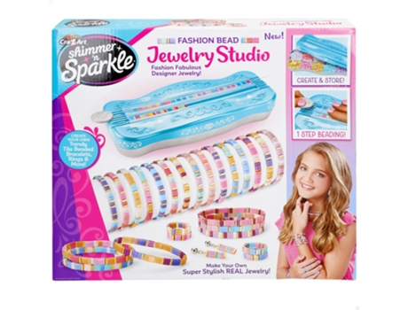 SHIMMER 'N SPARKLE Kit Pulseiras Brincos e Anéis de Contas Tila