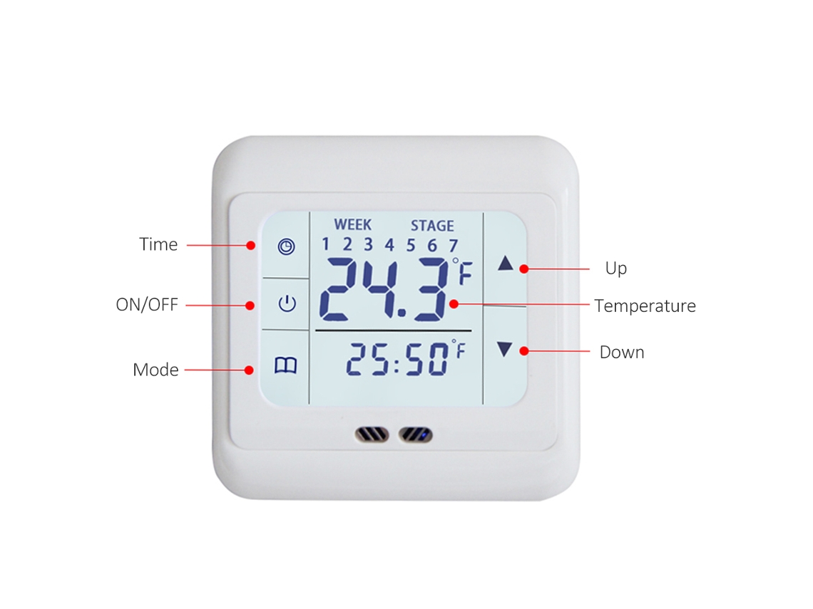 Termostato Elétrico LAXISCREED Touch Lcd Económico