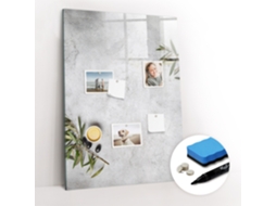Quadro Magnético De Parede Concreto E Oliveiras Para O Corredor Espelharte (70x100 Cm)