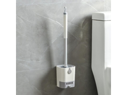 Escova Sanitária AQUAFORGE de parede, sem furos, de silicone, azul