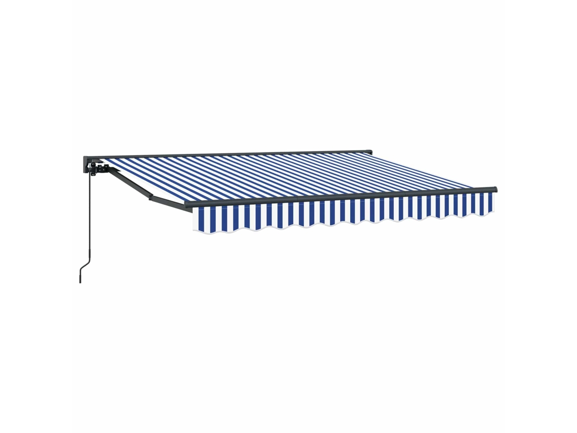 Conjunto 1 Toldo Retrátil Vidaxl Antracite Alumínio (3,5 X 2 M)