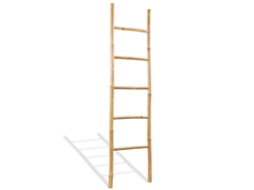 Vidaxl Toalheiro Escada Com 5 Degraus Bambu 150 Cm