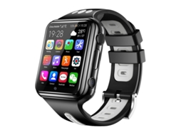 Smartwatch Com Tela Totalmente Laminada De 1,54 Polegadas, Câmera Dupla, 1 Gb De Ram + 16 Gb De Armazenamento (preto/cinza)