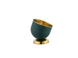 Balde De Gelo Em Aço Inoxidável Com Alças Para Champanhe, Vinho E Cerveja, Acabamento Dourado, Ideal Para Festas.