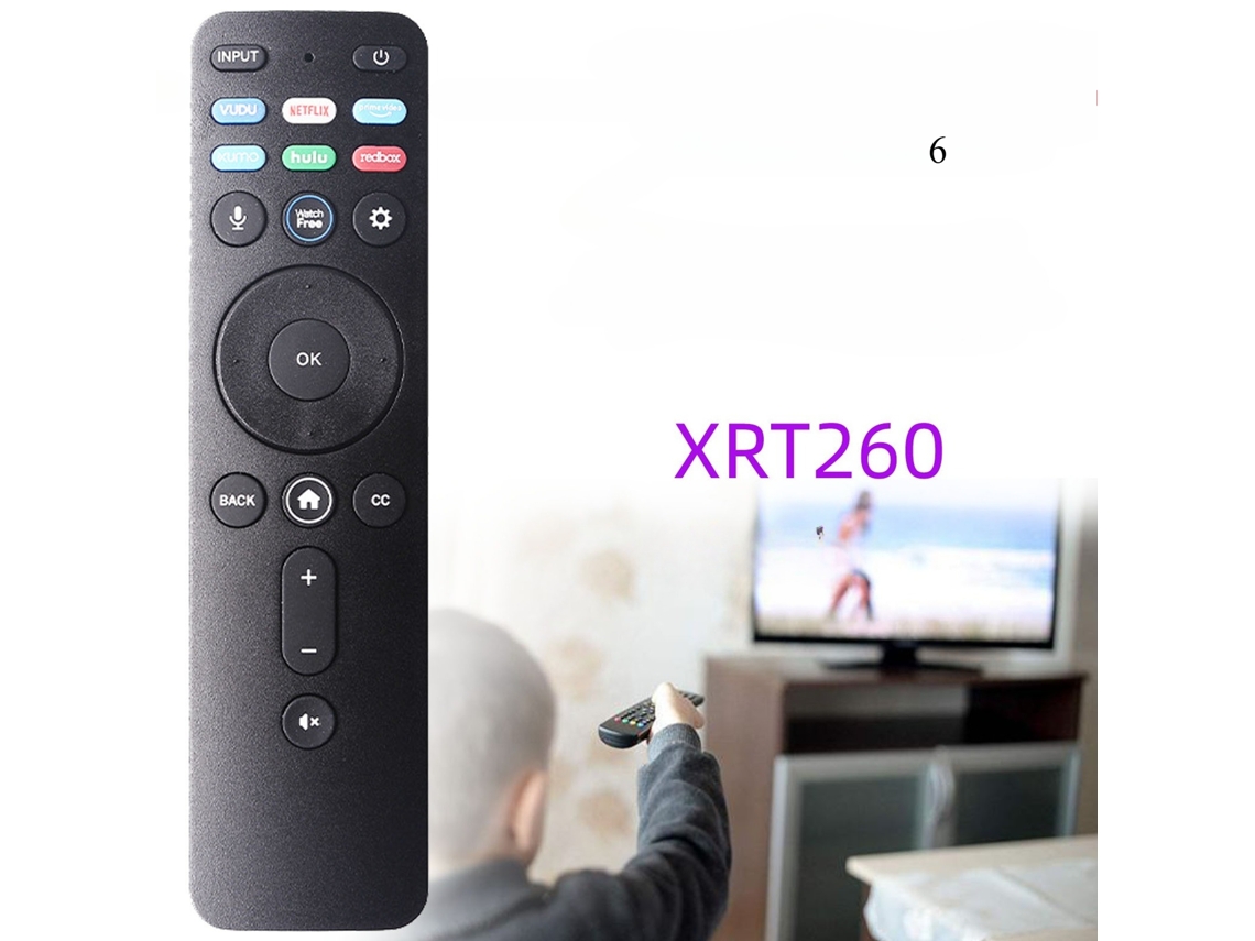 Comando de Tv para Descodificador de Tv Vizio Xrt260 6 com Voz XIAOMOYU