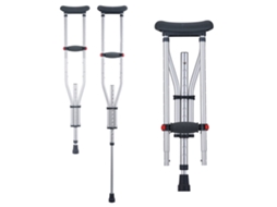 VEVOR Muletas Nas Axilas 13 Níveis de Altura Ajustável 195 X 40 X 970-1565 Mm