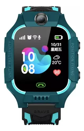 Relógio inteligente infantil Vayotoy com rastreador de frequência cardíaca, SOS, chip e GPS