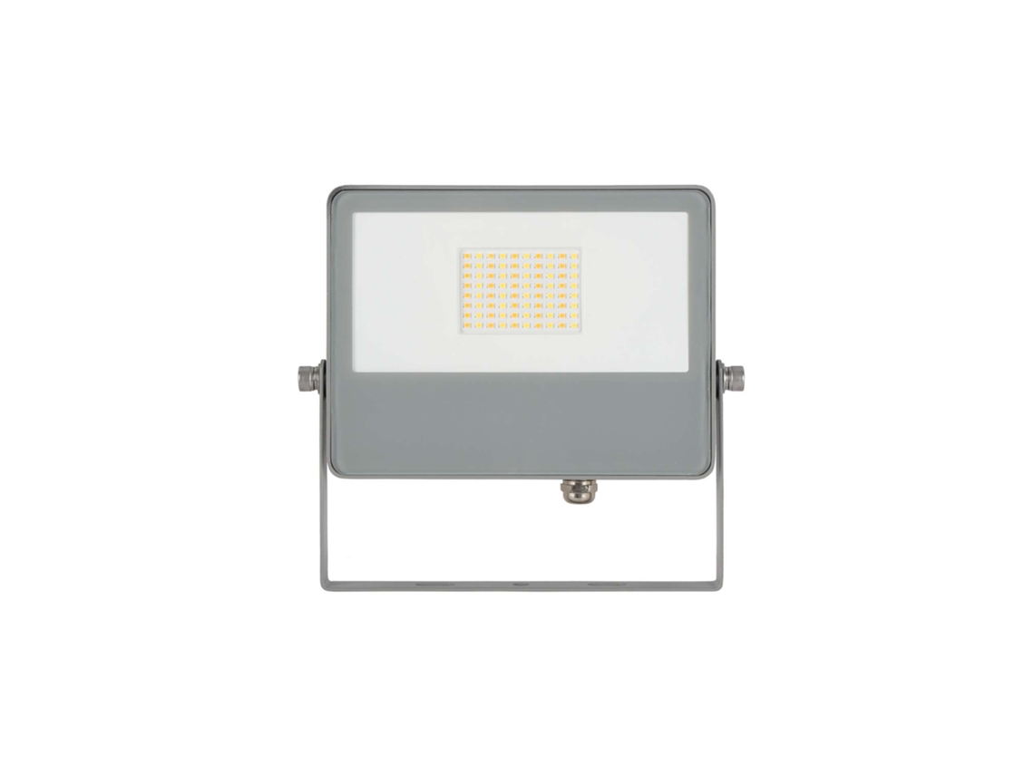 Refletor Led Sky 40w Para Exterior Beneito &amp; Faure, Tecnologia Switch 3000k-5000k, Ângulo 115º, Estrutura Em Alumínio Prateado De Alta Qualidade